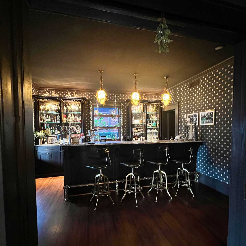 The bar area at the Gaston - your holiday party venue in Dallas