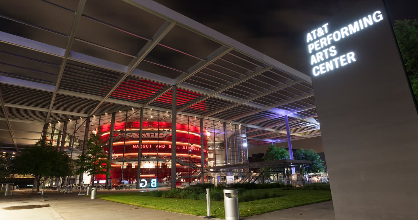 The AT&T Performing arts center, a year-round venue for Dallas events