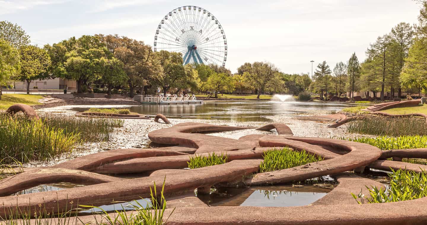 Leonhardt Lagoon at Fair Park in Dallas